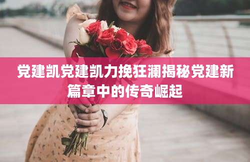 党建凯党建凯力挽狂澜揭秘党建新篇章中的传奇崛起