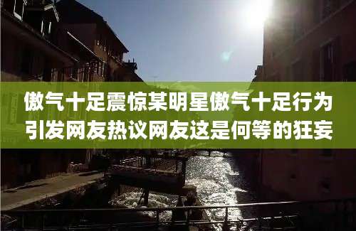 傲气十足震惊某明星傲气十足行为引发网友热议网友这是何等的狂妄