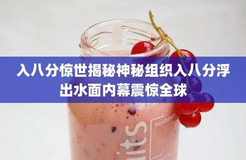 入八分惊世揭秘神秘组织入八分浮出水面内幕震惊全球