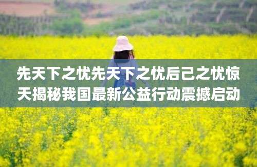 先天下之忧先天下之忧后己之忧惊天揭秘我国最新公益行动震撼启动