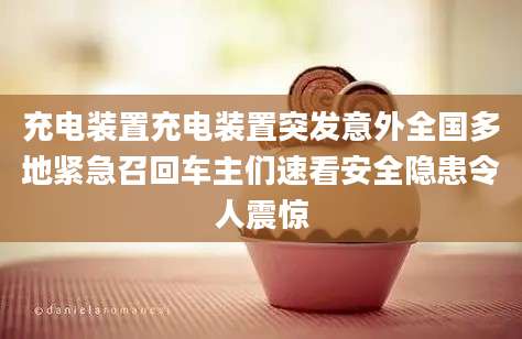 充电装置充电装置突发意外全国多地紧急召回车主们速看安全隐患令人震惊