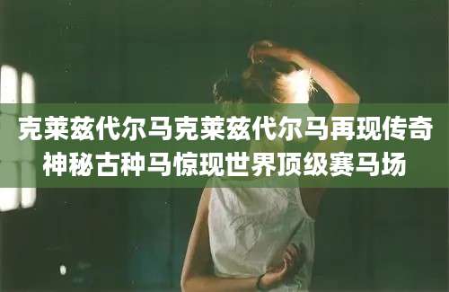 克莱兹代尔马克莱兹代尔马再现传奇神秘古种马惊现世界顶级赛马场