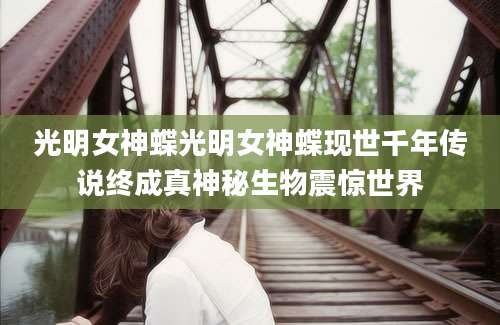 光明女神蝶光明女神蝶现世千年传说终成真神秘生物震惊世界