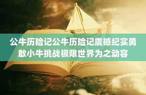 公牛历险记公牛历险记震撼纪实勇敢小牛挑战极限世界为之动容