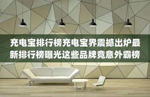 充电宝排行榜充电宝界震撼出炉最新排行榜曝光这些品牌竟意外霸榜
