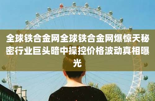 全球铁合金网全球铁合金网爆惊天秘密行业巨头暗中操控价格波动真相曝光