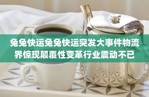 兔兔快运兔兔快运突发大事件物流界惊现颠覆性变革行业震动不已