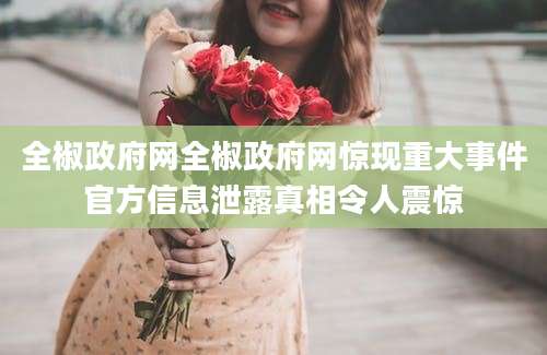 全椒政府网全椒政府网惊现重大事件官方信息泄露真相令人震惊