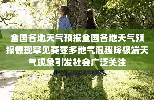 全国各地天气预报全国各地天气预报惊现罕见突变多地气温骤降极端天气现象引发社会广泛关注