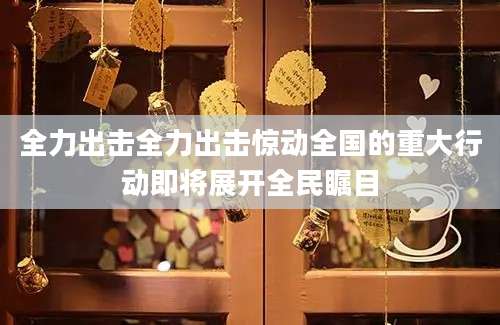 全力出击全力出击惊动全国的重大行动即将展开全民瞩目