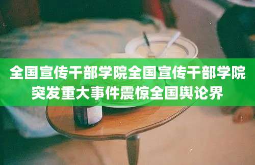 全国宣传干部学院全国宣传干部学院突发重大事件震惊全国舆论界