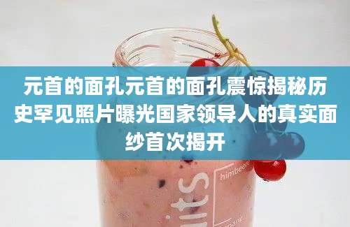 元首的面孔元首的面孔震惊揭秘历史罕见照片曝光国家领导人的真实面纱首次揭开