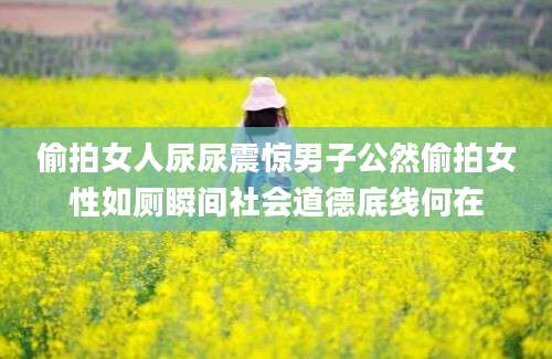 偷拍女人尿尿震惊男子公然偷拍女性如厕瞬间社会道德底线何在