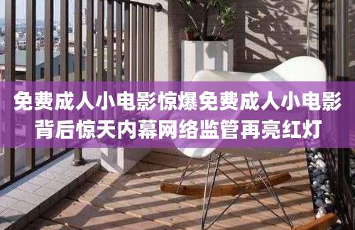 免费成人小电影惊爆免费成人小电影背后惊天内幕网络监管再亮红灯