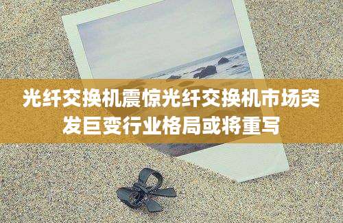 光纤交换机震惊光纤交换机市场突发巨变行业格局或将重写