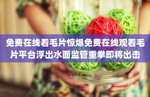 免费在线看毛片惊爆免费在线观看毛片平台浮出水面监管重拳即将出击