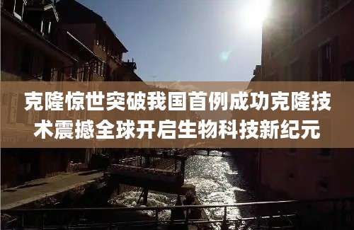 克隆惊世突破我国首例成功克隆技术震撼全球开启生物科技新纪元
