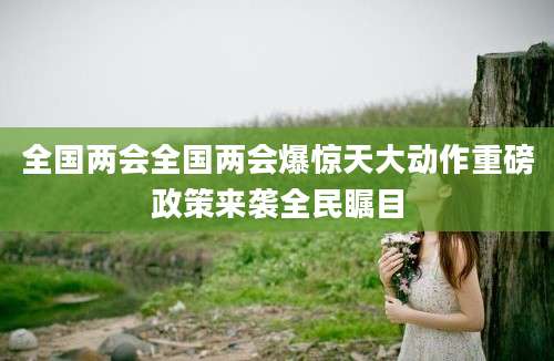 全国两会全国两会爆惊天大动作重磅政策来袭全民瞩目