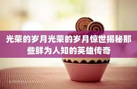 光荣的岁月光荣的岁月惊世揭秘那些鲜为人知的英雄传奇