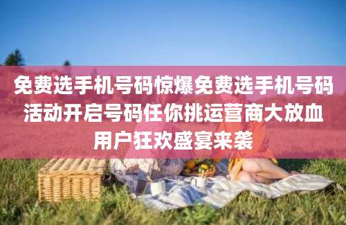 免费选手机号码惊爆免费选手机号码活动开启号码任你挑运营商大放血用户狂欢盛宴来袭
