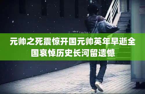 元帅之死震惊开国元帅英年早逝全国哀悼历史长河留遗憾