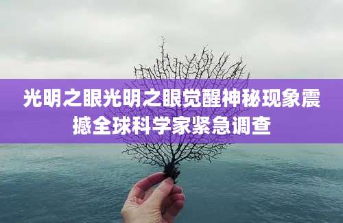 光明之眼光明之眼觉醒神秘现象震撼全球科学家紧急调查