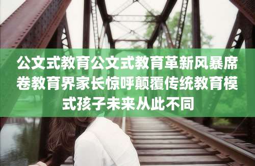公文式教育公文式教育革新风暴席卷教育界家长惊呼颠覆传统教育模式孩子未来从此不同