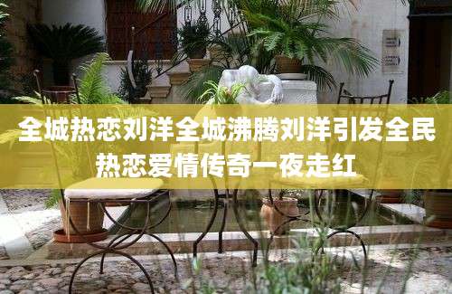 全城热恋刘洋全城沸腾刘洋引发全民热恋爱情传奇一夜走红