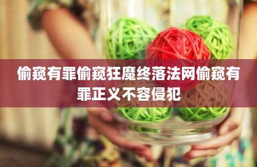 偷窥有罪偷窥狂魔终落法网偷窥有罪正义不容侵犯