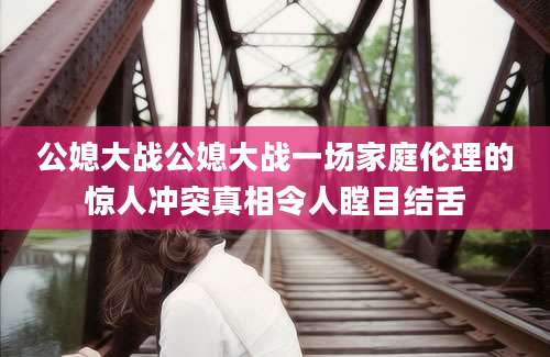 公媳大战公媳大战一场家庭伦理的惊人冲突真相令人瞠目结舌