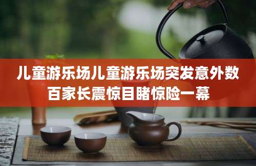 儿童游乐场儿童游乐场突发意外数百家长震惊目睹惊险一幕