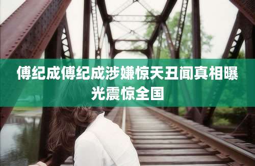 傅纪成傅纪成涉嫌惊天丑闻真相曝光震惊全国