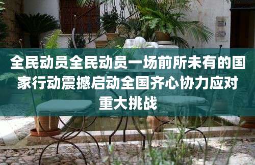 全民动员全民动员一场前所未有的国家行动震撼启动全国齐心协力应对重大挑战