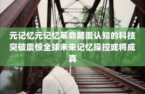 元记忆元记忆革命颠覆认知的科技突破震惊全球未来记忆操控或将成真