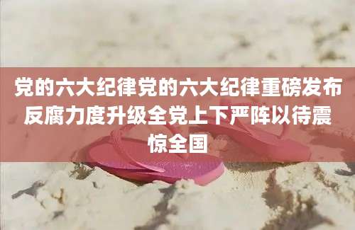 党的六大纪律党的六大纪律重磅发布反腐力度升级全党上下严阵以待震惊全国