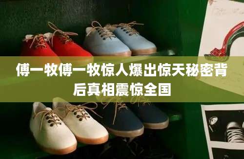 傅一牧傅一牧惊人爆出惊天秘密背后真相震惊全国