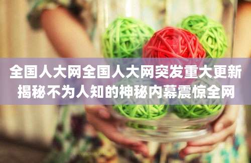 全国人大网全国人大网突发重大更新揭秘不为人知的神秘内幕震惊全网