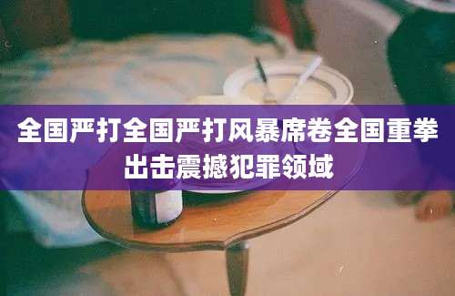 全国严打全国严打风暴席卷全国重拳出击震撼犯罪领域
