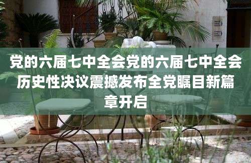 党的六届七中全会党的六届七中全会历史性决议震撼发布全党瞩目新篇章开启