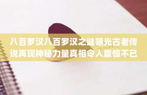 八百罗汉八百罗汉之谜曝光古老传说再现神秘力量真相令人震惊不已