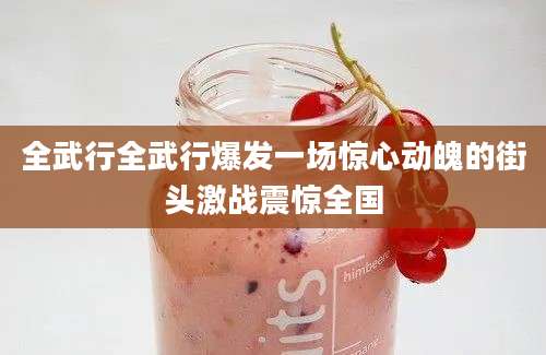 全武行全武行爆发一场惊心动魄的街头激战震惊全国