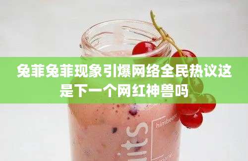 兔菲兔菲现象引爆网络全民热议这是下一个网红神兽吗