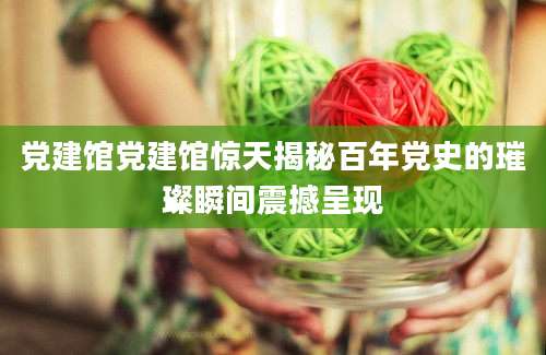 党建馆党建馆惊天揭秘百年党史的璀璨瞬间震撼呈现