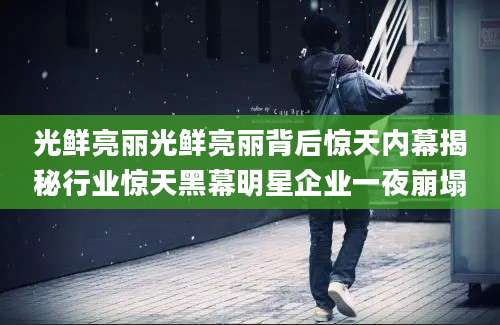 光鲜亮丽光鲜亮丽背后惊天内幕揭秘行业惊天黑幕明星企业一夜崩塌